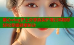 糖心vlog护士分享真实护理日常助你轻松掌握健康秘诀