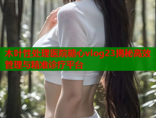 木叶性处理医院糖心vlog23揭秘高效管理与精准诊疗平台  第1张